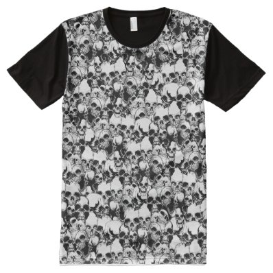 Full Print Skulls Shirt All-Over Print T-shirt