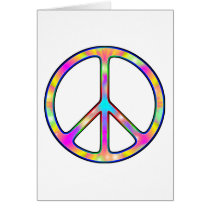 Full Psychedelic Peace Sign Cards