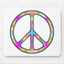 Full Psychedelic Peace Sign Mousepad