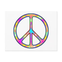 Full Psychedelic Peace Sign Postcards
