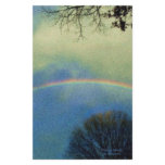 Full rainbow in Seurat style Personalized Stationery