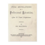 Full Revelations of a Professional Rat-catcher postcards