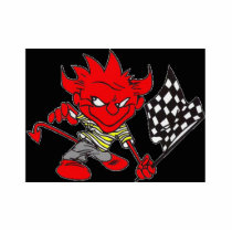 FULL SCULPTURE OF SPEED DEMON RACING DEVIL photo sculptures