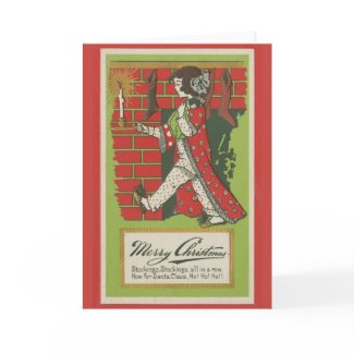 Full Stockings Christmas Card card