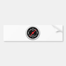 Full tank, Empty wallet Bumper Stickers
