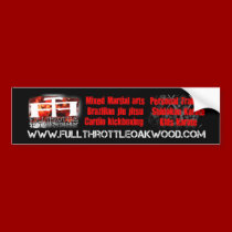 Full Throttle Fitness Bumper Sticker bumper stickers