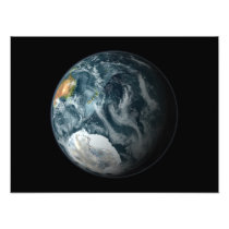Full view of the Earth highlighting Antarctica