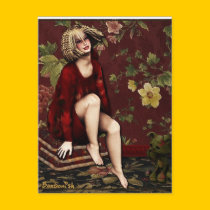 FullFigureLady-card postcards