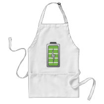 Fully Charged Battery Aprons