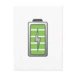 Fully Charged Battery Postcards