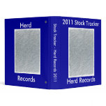 Fully custom Herd Record binder for animals