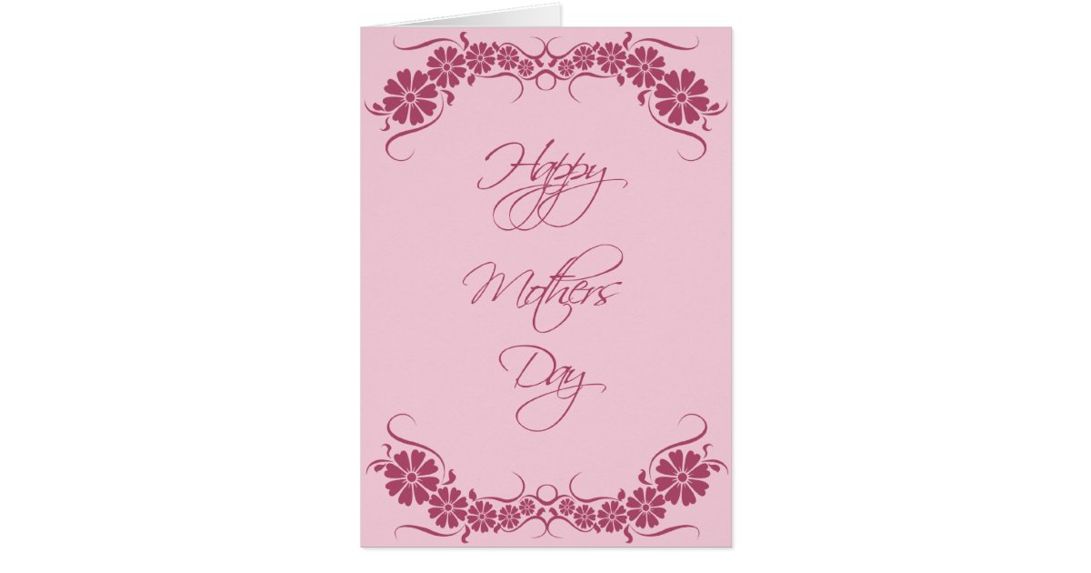 Fully Personalized Beautiful Mothers Day Card Zazzle