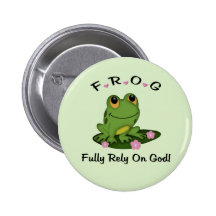 Fully Rely on God Button