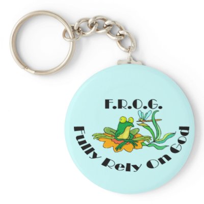 Fully Rely On God Keychain by magnetic