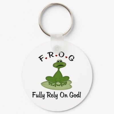 Fully Rely on God Keychain by cooltees
