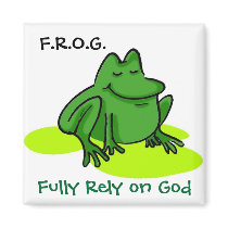 Fully Rely on God Refrigerator Magnet
