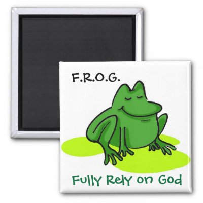 Fully Rely on God Refrigerator Magnet