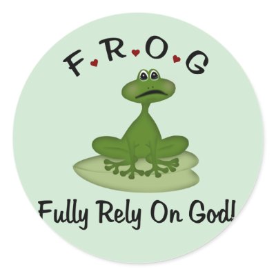 Fully Rely on God Sticker by cooltees