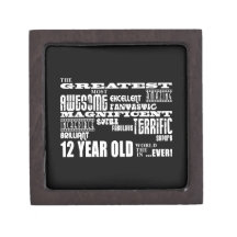 Fun 12th Birthday Party Greatest Twelve Year Old Premium Gift Boxes
