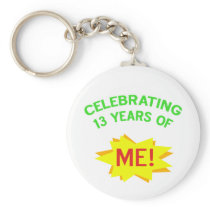 Fun 13th Birthday Gift Idea Keychains