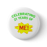 Fun 21st Birthday Gift Idea Buttons