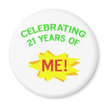 Fun 21st Birthday Gift Idea Refrigerator Magnets