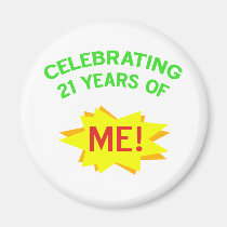 Fun 21st Birthday Gift Idea magnets