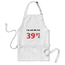 Fun 40th Birthday Plus Tax Apron
