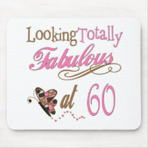 Fun 60th Birthday Gifts Mouse Pads