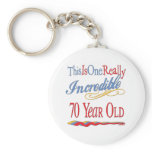 Fun 70th Birthday Gifts Key Chains