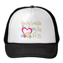 Fun 70th Birthday Gifts Trucker Hat
