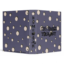 Fun! Abstract Polka Dots Notebook Avery Binder