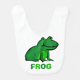 Fun and Cute Smiling Frog Bib