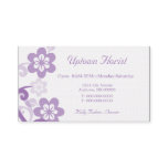 Fun and Flirty Floral Business Card, Wisteria