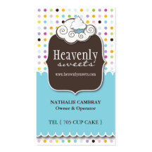 Fun and Whimsical Cupcake | Bakery Business Card