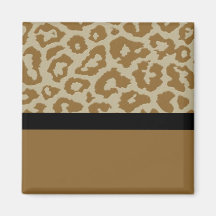 Fun and Whimsical Leopard print magnet