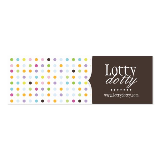 Fun and Whimsical Polk A Dot Packaging Tags Business Card Templates