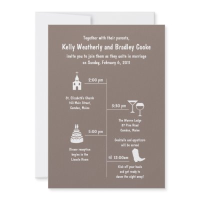 Wedding Timeline on Fun And Whimsy Wedding Timeline Invitation From Zazzle Com