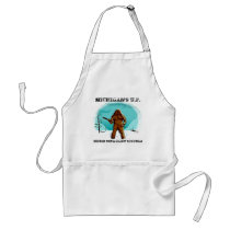 Fun Apron w/ YETI ~ BIGFOOT ~ SASQUATCH design!