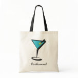 Fun Aqua Martini Canvas Bag