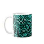 Fun Aqua Twirls Mugs Fun Aqua Twirls Mugs