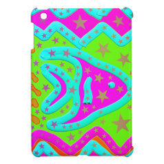 Fun Aquatic Fish Stars Colorful Kids Doodle Cover For The iPad Mini