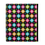 Fun Argyle Floral Pattern iPad Case