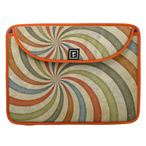 Fun Art Deco Colorful Swirl Macbook Pro Sleeve