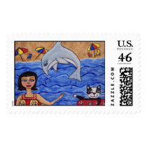 Fun at the Beach Stamp