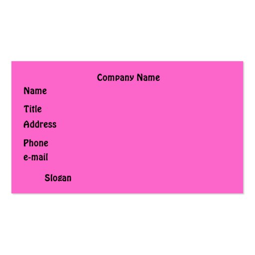 Fun Baked Goods Rag Doll Business Cards (back side)