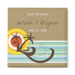 Fun Beach Holiday Save The Date / Thank You Magnet magnets