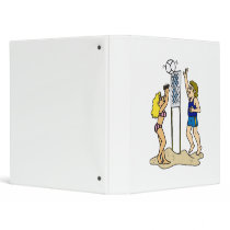 Fun Beach Volleyball Vinyl Binders