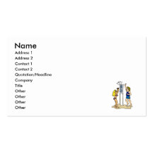 Fun Beach Volleyball Business Card Templates