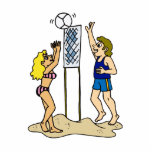 Fun Beach Volleyball Photo Cutout